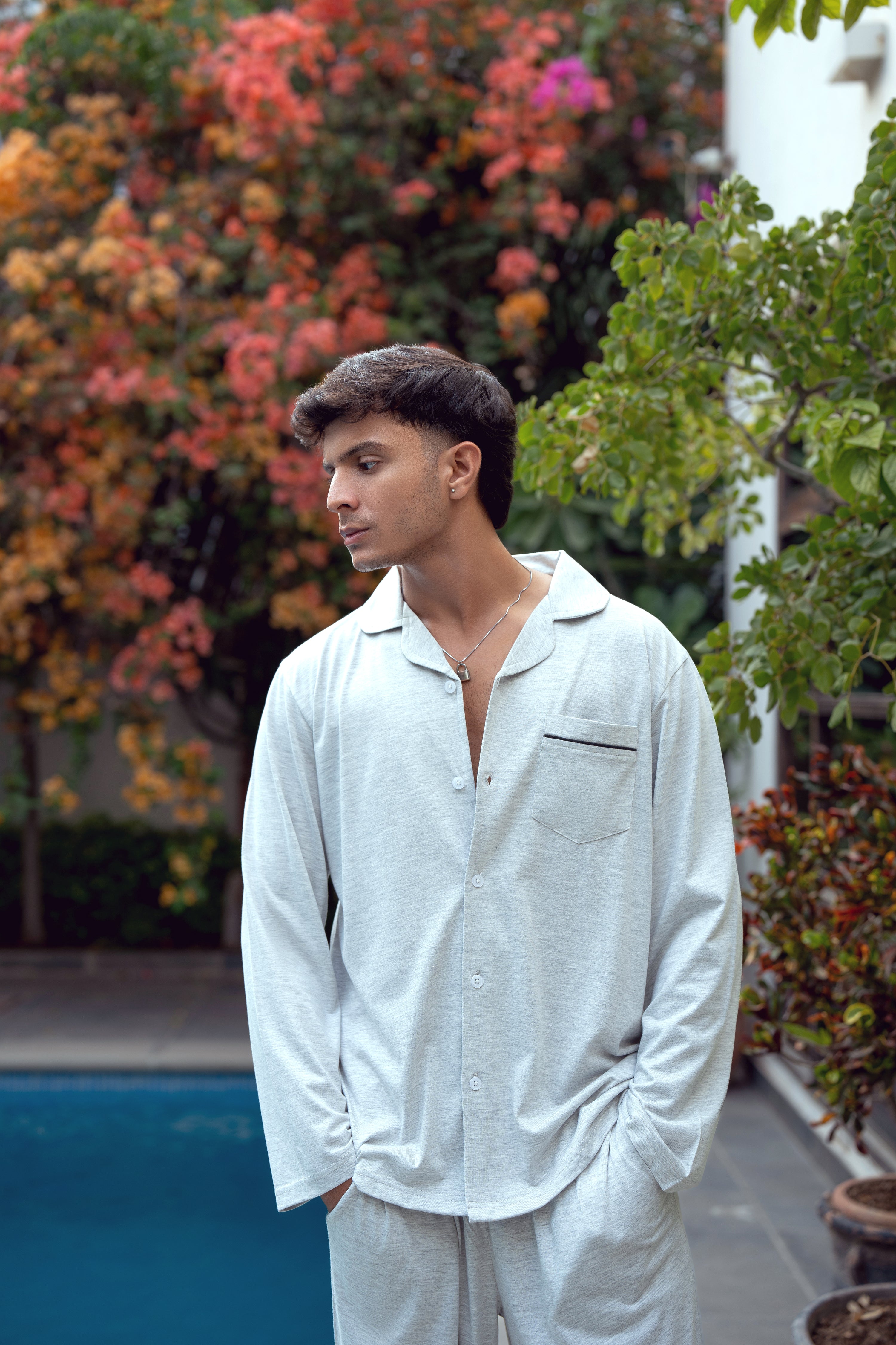 Men's Nightwear - Heather Grey